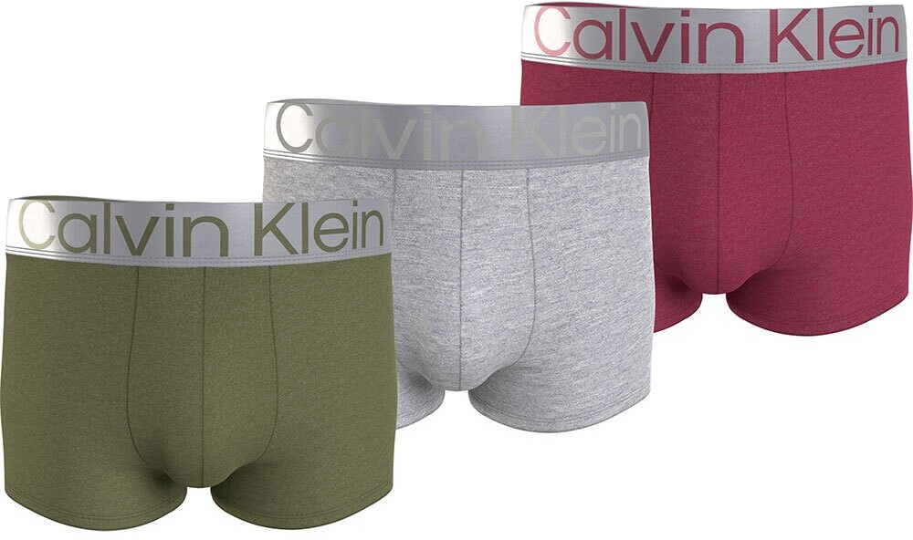 Levně Calvin Klein 3 PACK - pánské boxerky NB3130A-GHM L