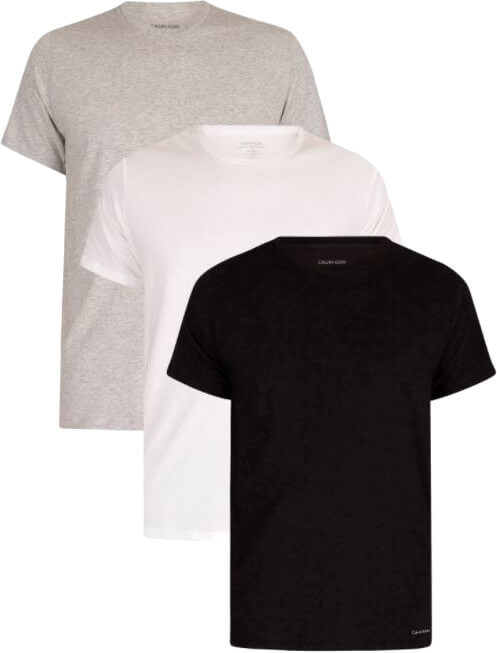 Calvin Klein 3 PACK - pánske tričko Regular Fit NB4011E-MP1 L