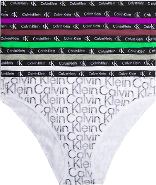 Calvin Klein 7 PACK - női alsó Bikini CK96 QD3993E-IBF XL