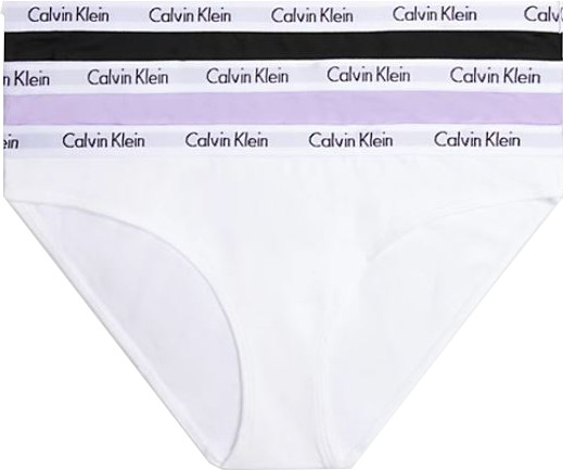 Calvin Klein 3 PACK - dámske nohavičky Bikini QD3588E-HVN S