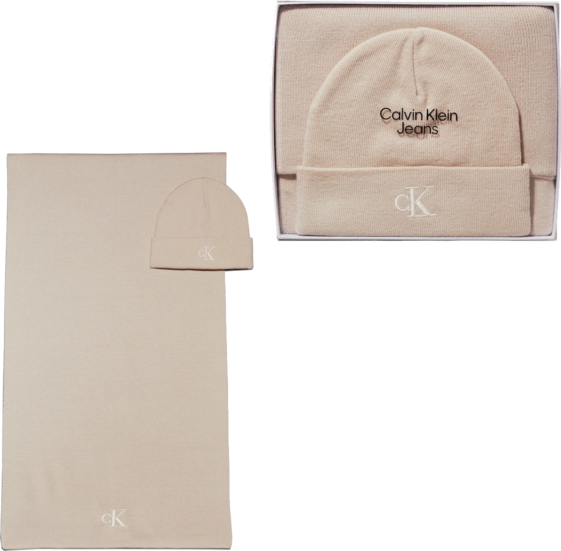 Calvin Klein Dámská sada - čepice a šála K60K612666PCJ