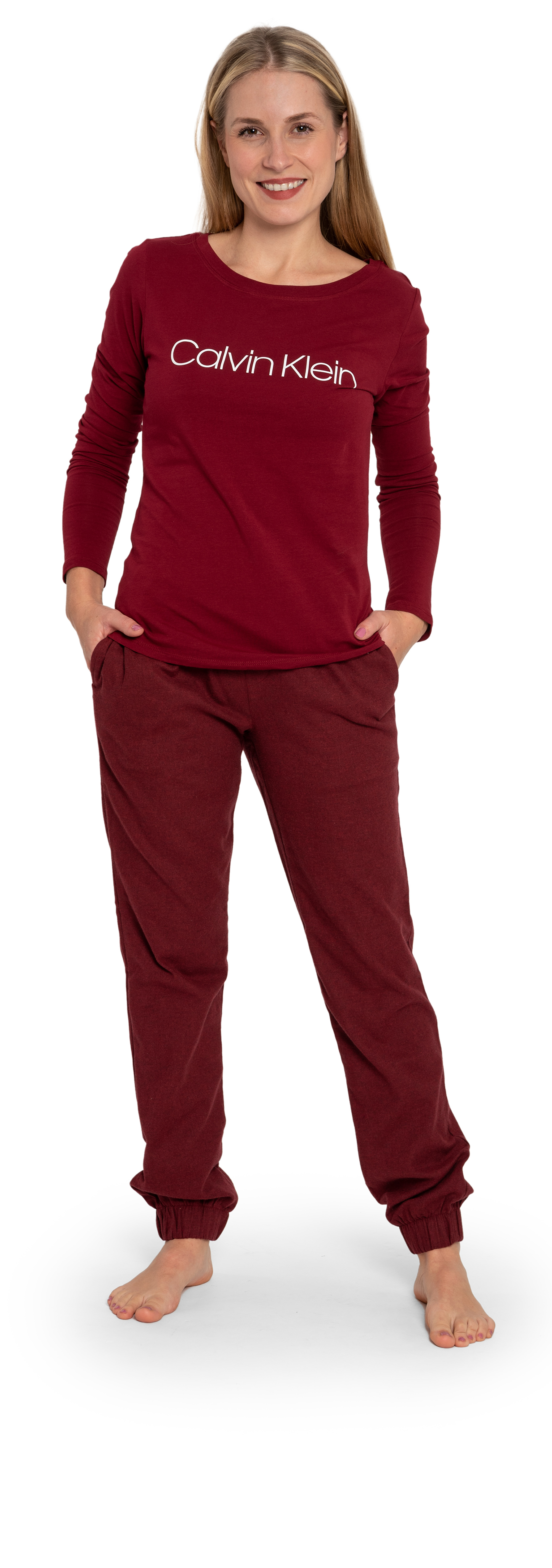 Calvin Klein Dámské pyžamo QS6579E-TX4 XL