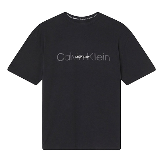 Calvin Klein EMBOSSED ICON LOUNGE Női póló, fekete, méret S