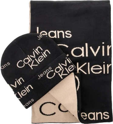 Calvin Klein Pánská sada - čepice a šála K50K5099170GJ