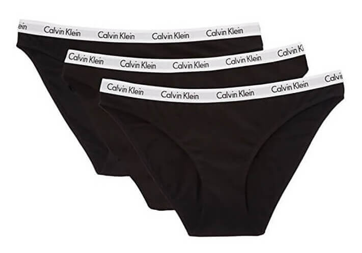 Calvin Klein 3 PACK - dámske nohavičky Bikini QD3588E-001 S