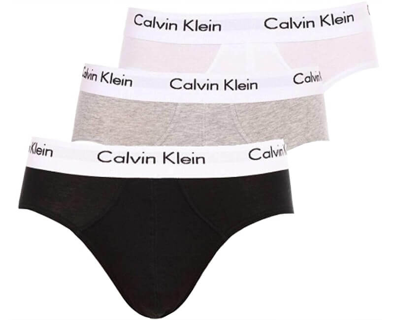 Calvin Klein 3 PACK - pánske slipy U2661G-998 XL