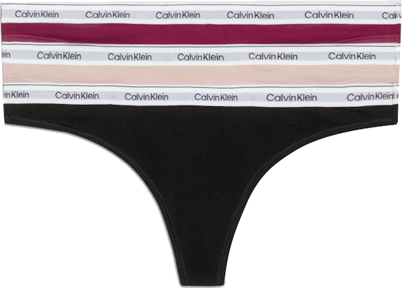 Calvin Klein 3 PACK - dámske tangá PLUS SIZE QD5209E-NP6-plus-size XXL