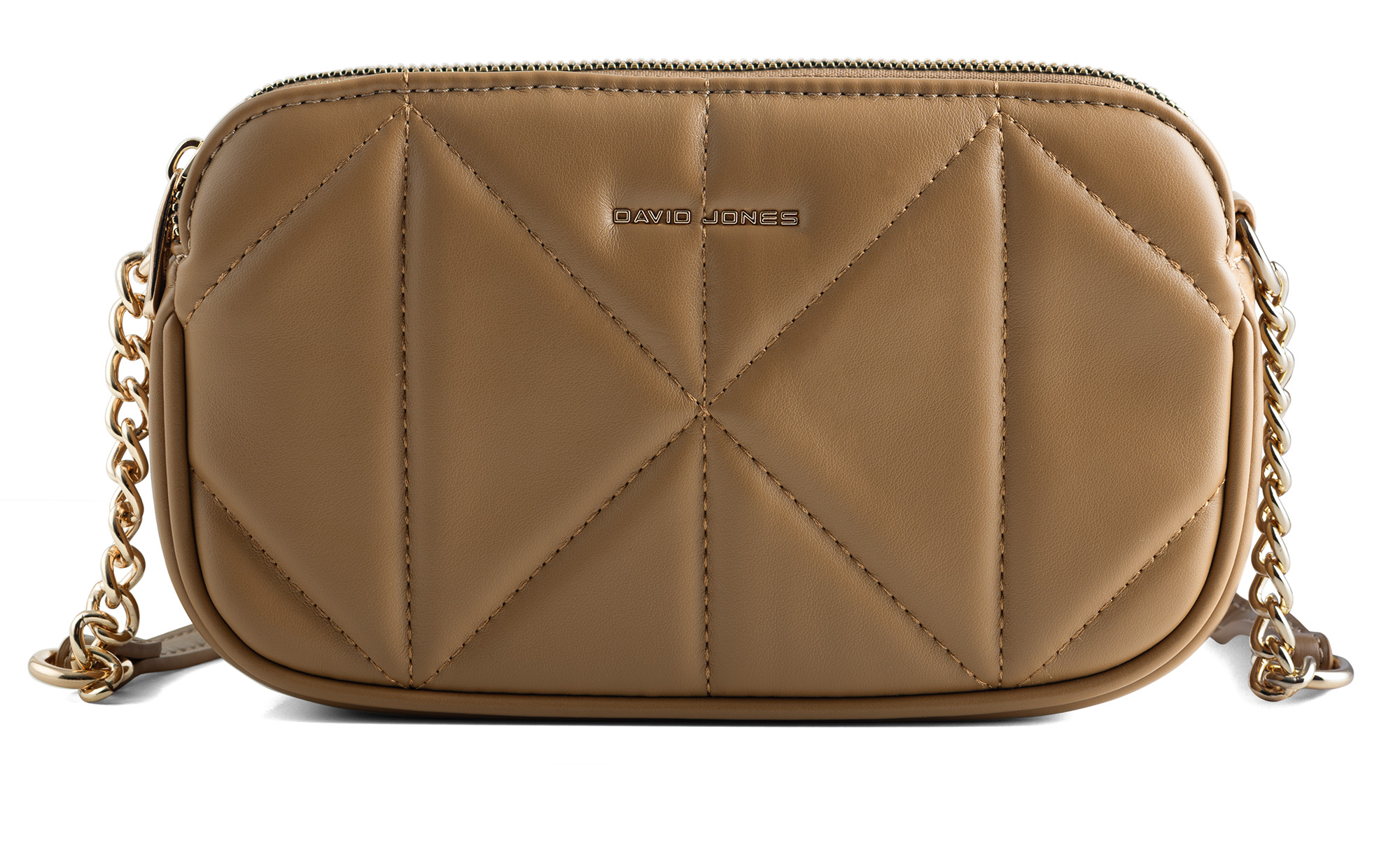 David Jones Dámská crossbody kabelka CM6792 Camel