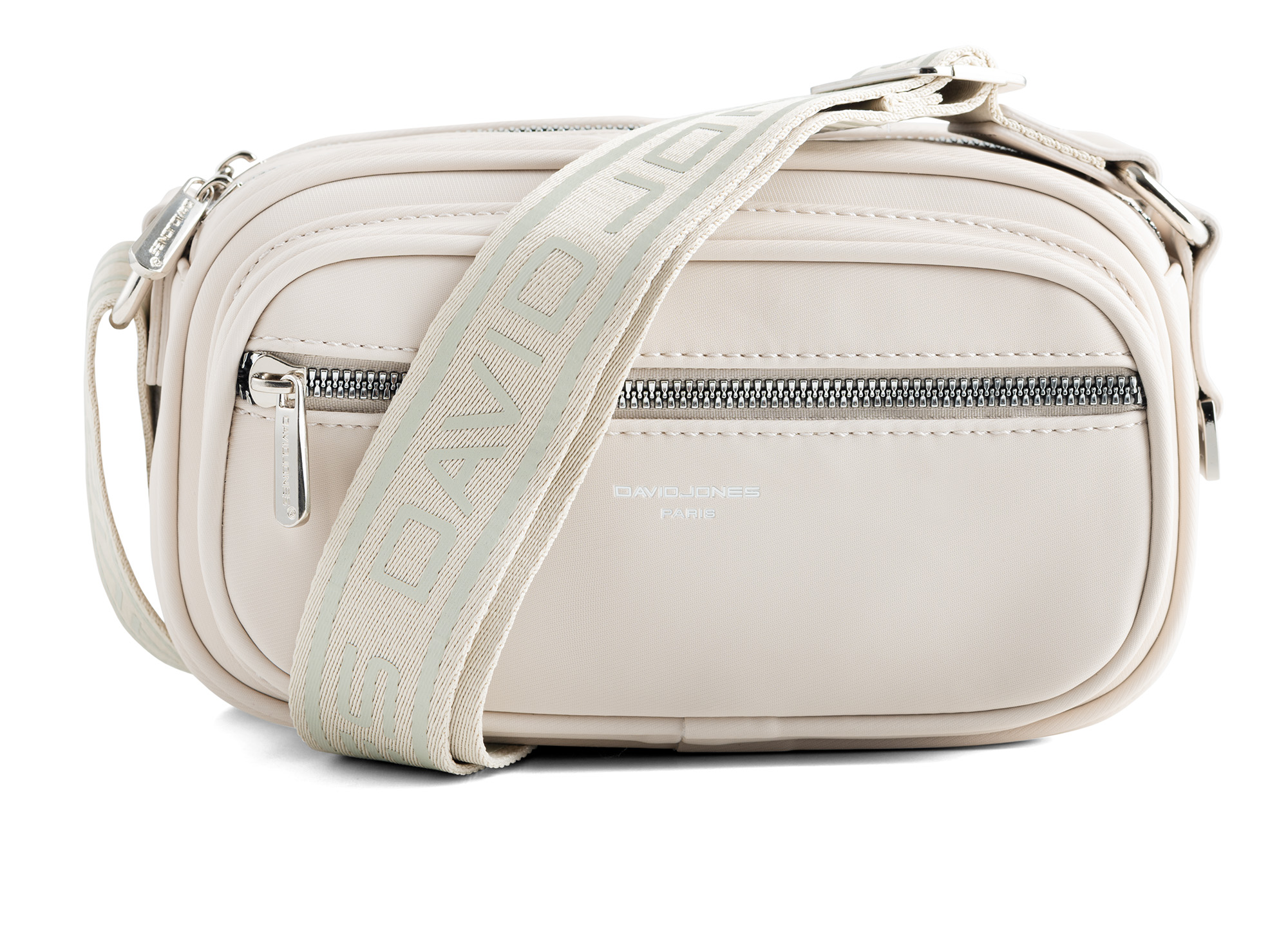 David Jones Dámská crossbody kabelka CM6907A Creamy White