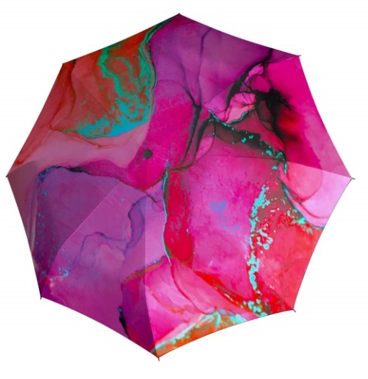 Levně Doppler Dámský skládací deštník Carbonsteel Magic marble 744865M01