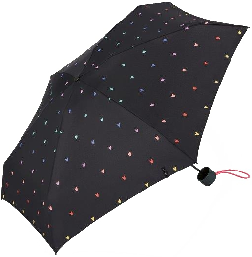 Esprit Dámský skládací deštník Petito 58693 black rainbow