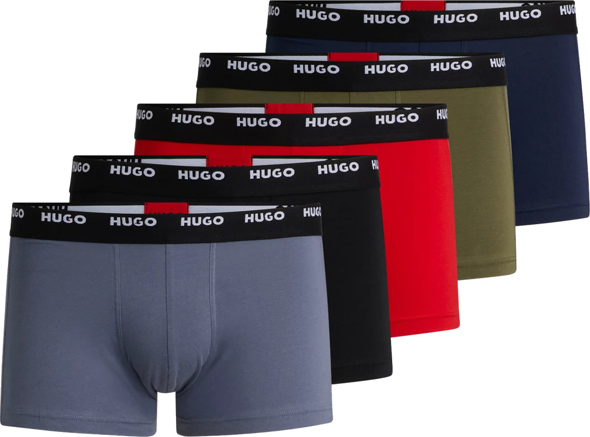 Levně Hugo Boss 5 PACK - pánské boxerky HUGO 50479944-425 XXL