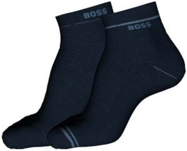 Hugo Boss 2 PACK - pánské ponožky BOSS 50501341-401 39-42