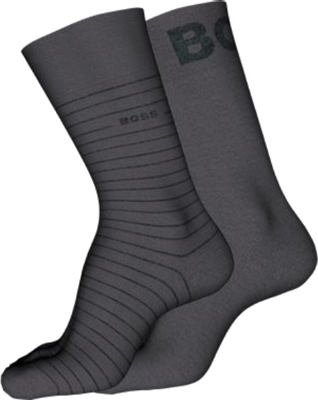Hugo Boss 2 PACK - pánske ponožky BOSS 50503547-033 43-46
