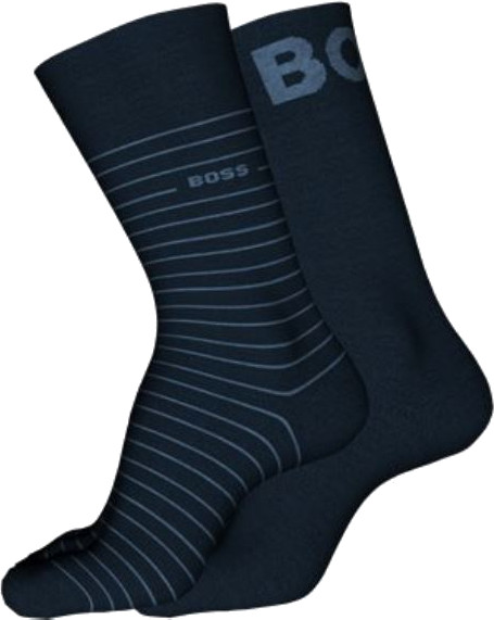 Hugo Boss 2 PACK - pánské ponožky BOSS 50503547-401 43-46