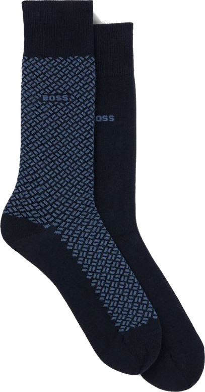 Hugo Boss 2 PACK - pánské ponožky BOSS 50509436-401 43-46