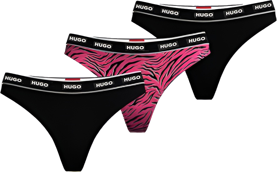 Hugo Boss 3 PACK - dámská tanga HUGO 50495870-661 M