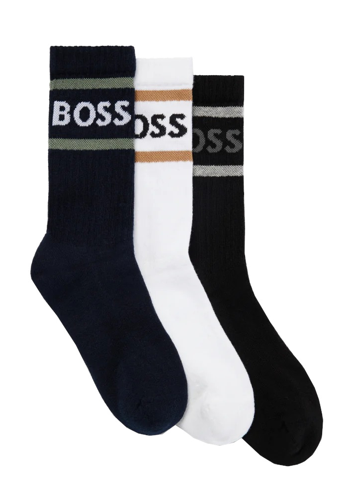 Hugo Boss 3 PACK - pánske ponožky BOSS 50469371-966 39-42