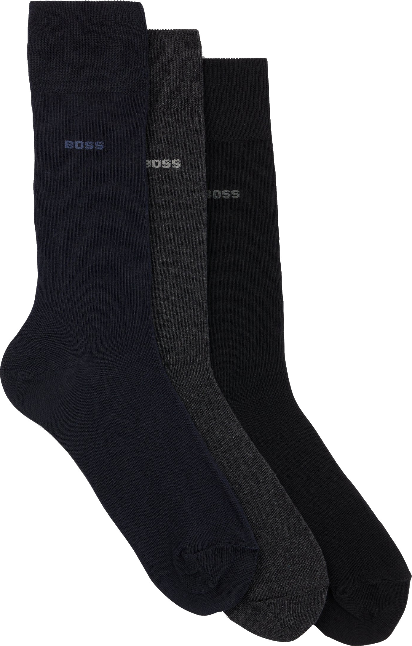 Levně Hugo Boss 3 PACK - pánské ponožky BOSS 50469839-961 43-46