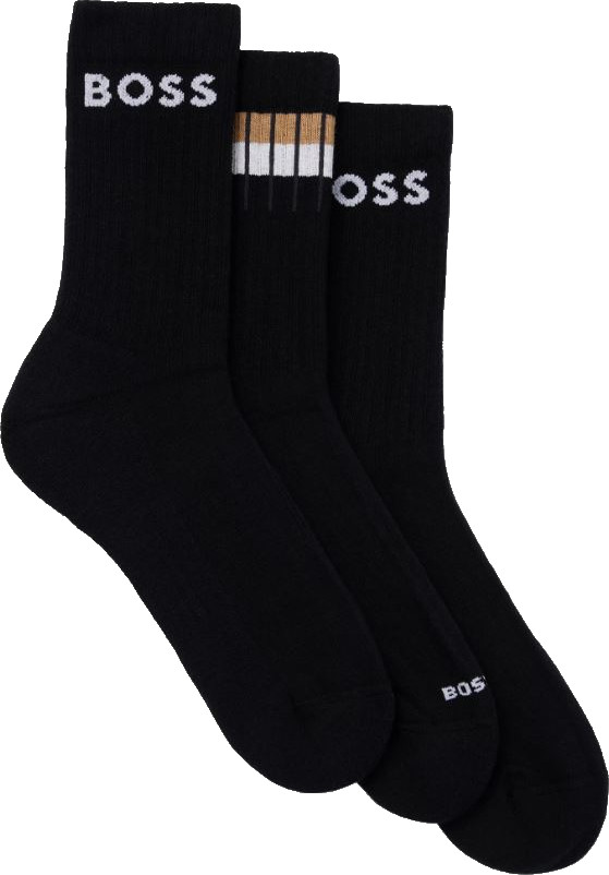 Hugo Boss 3 PACK - pánské ponožky BOSS 50510692-001 39-42