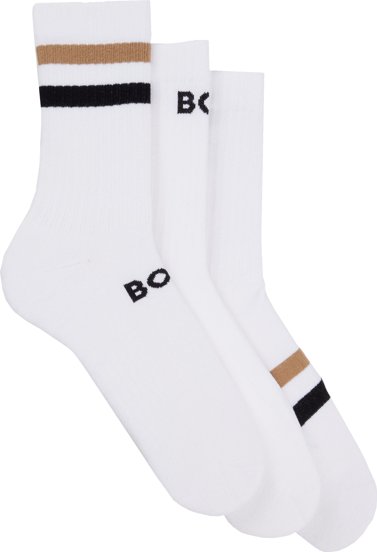 Hugo Boss 3 PACK - pánske ponožky BOSS 50518521-100 43-46