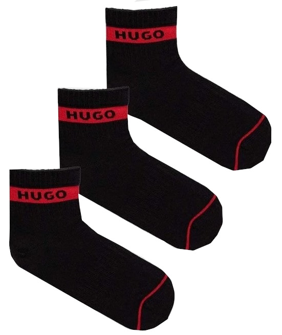 Hugo Boss 3 PACK - pánske ponožky HUGO 50491200-001 39-42