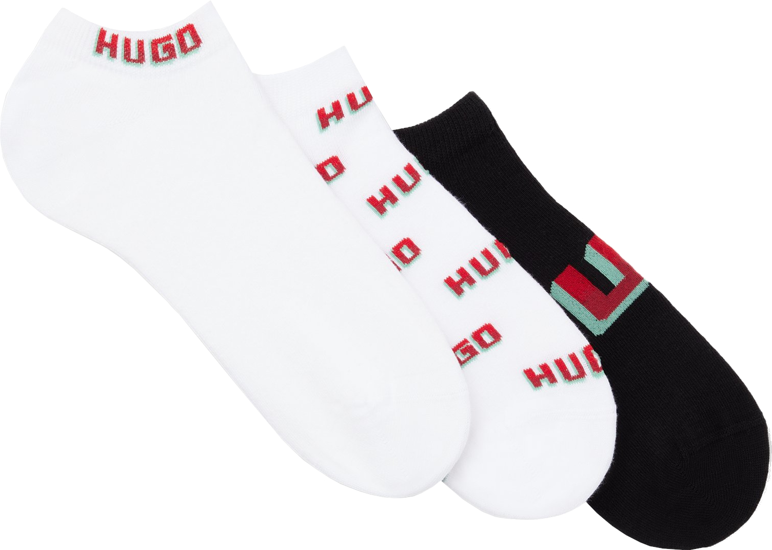 Hugo Boss 3 PACK - pánske ponožky HUGO 50518576-100 43-46