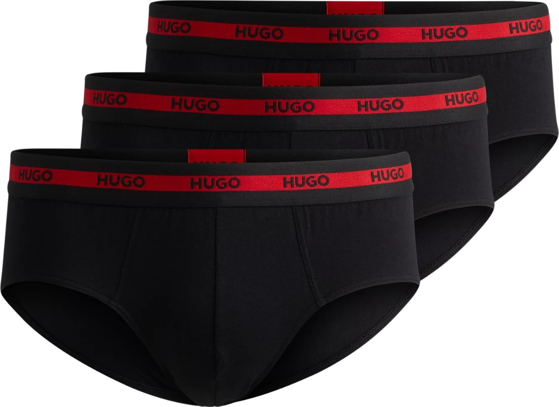 Hugo Boss 3 PACK - pánske slipy HUGO 50492378-002 M