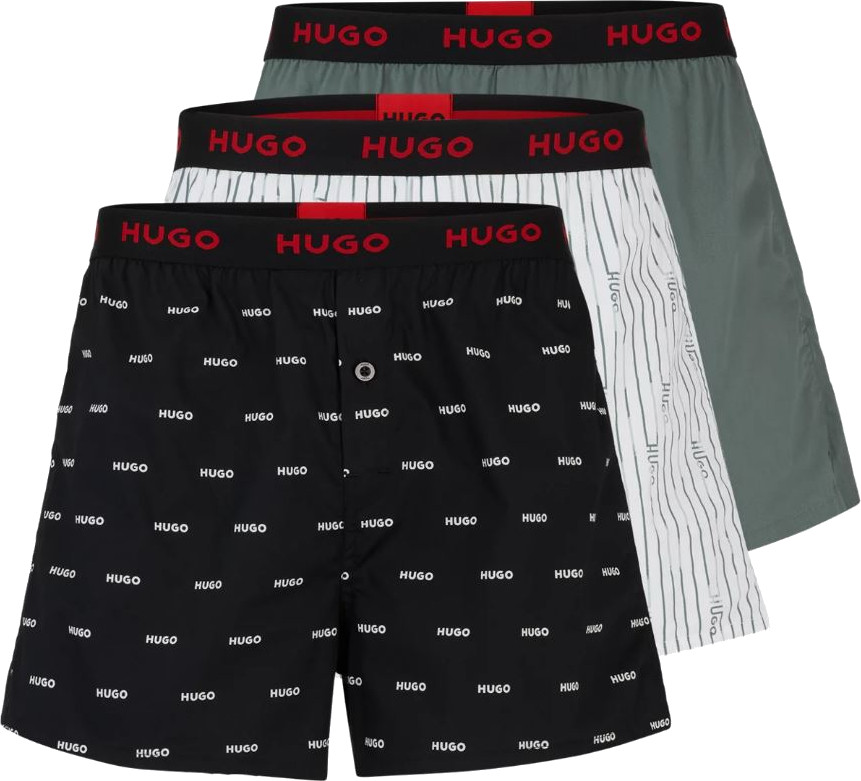 Levně Hugo Boss 3 PACK - pánské trenky HUGO 50510216-307 M