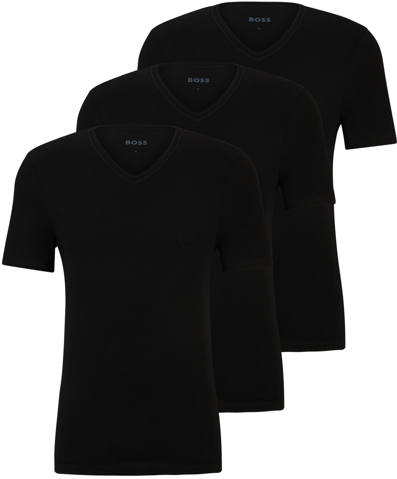 Hugo Boss 3 PACK - pánske tričko BOSS Regular Fit 50475285-001 XL