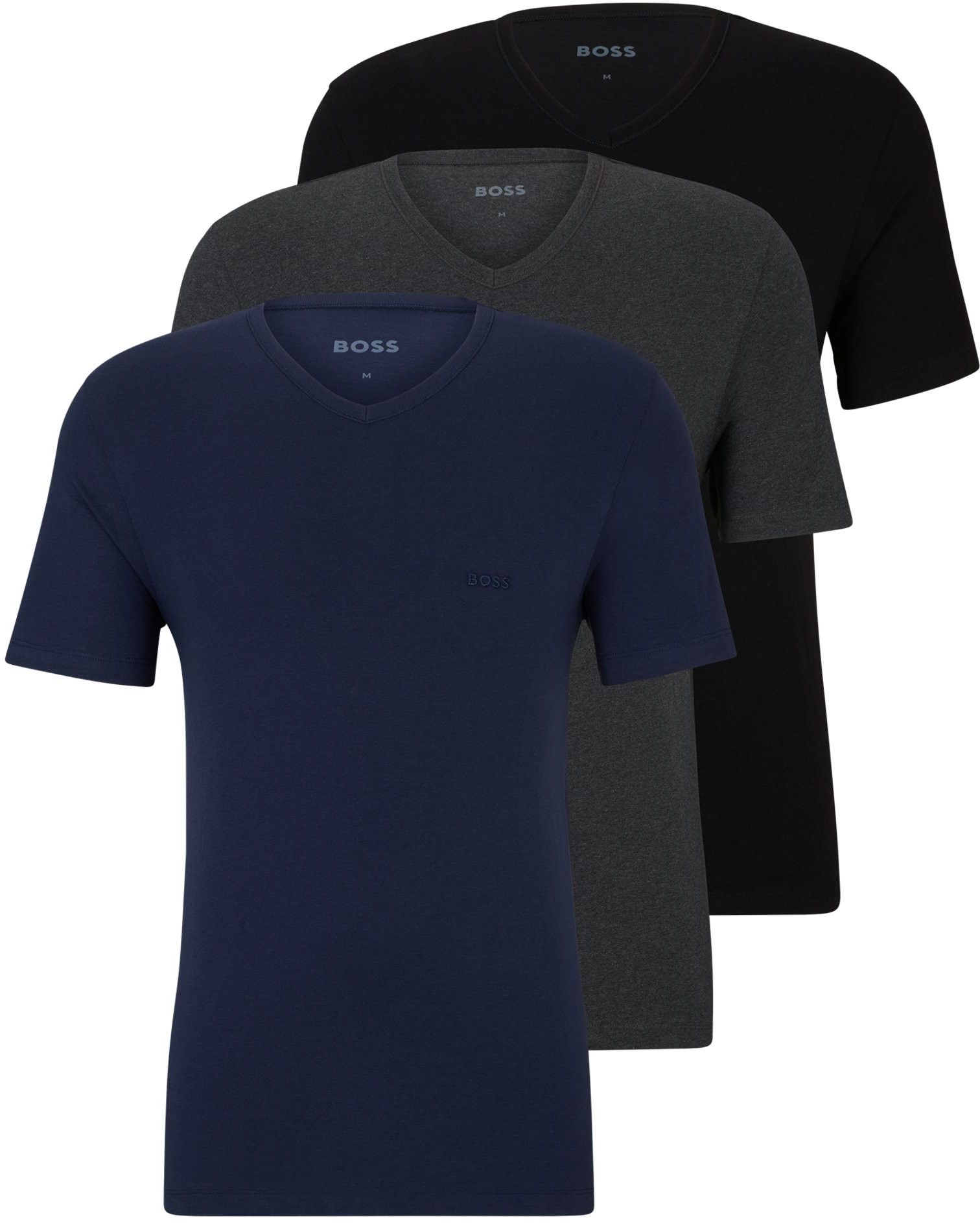 Hugo Boss 3 PACK - pánske tričko BOSS Regular Fit 50475285-497 L