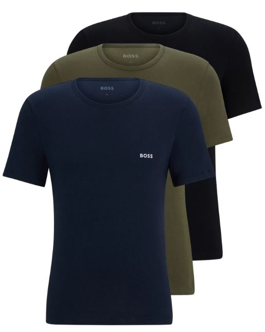 Hugo Boss 3 PACK - pánske tričko BOSS Regular Fit 50509255-980 S