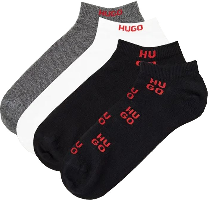 Hugo Boss 4 PACK - pánské ponožky HUGO 50502013-960 40-46