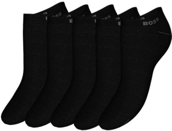 Levně Hugo Boss 5 PACK - dámské ponožky BOSS 50514840-001 35-38