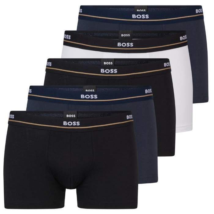 Hugo Boss 5 PACK - pánské boxerky BOSS 50475275-460 XXL