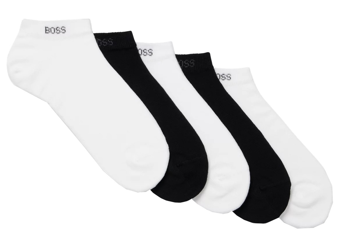 Levně Hugo Boss 5 PACK - pánské ponožky BOSS 50478205-961 39-42
