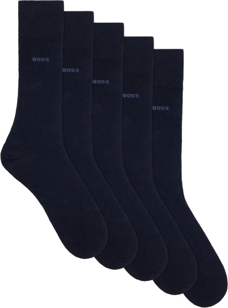 Levně Hugo Boss 5 PACK - pánské ponožky BOSS 50503575-401 39-42