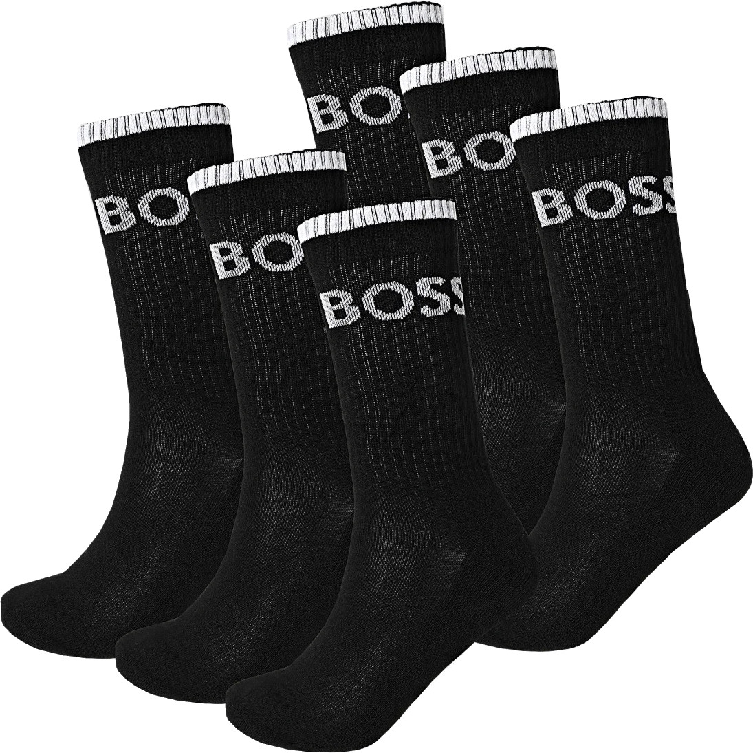 Hugo Boss 6 PACK - pánske ponožky BOSS 50510168-001 43-46