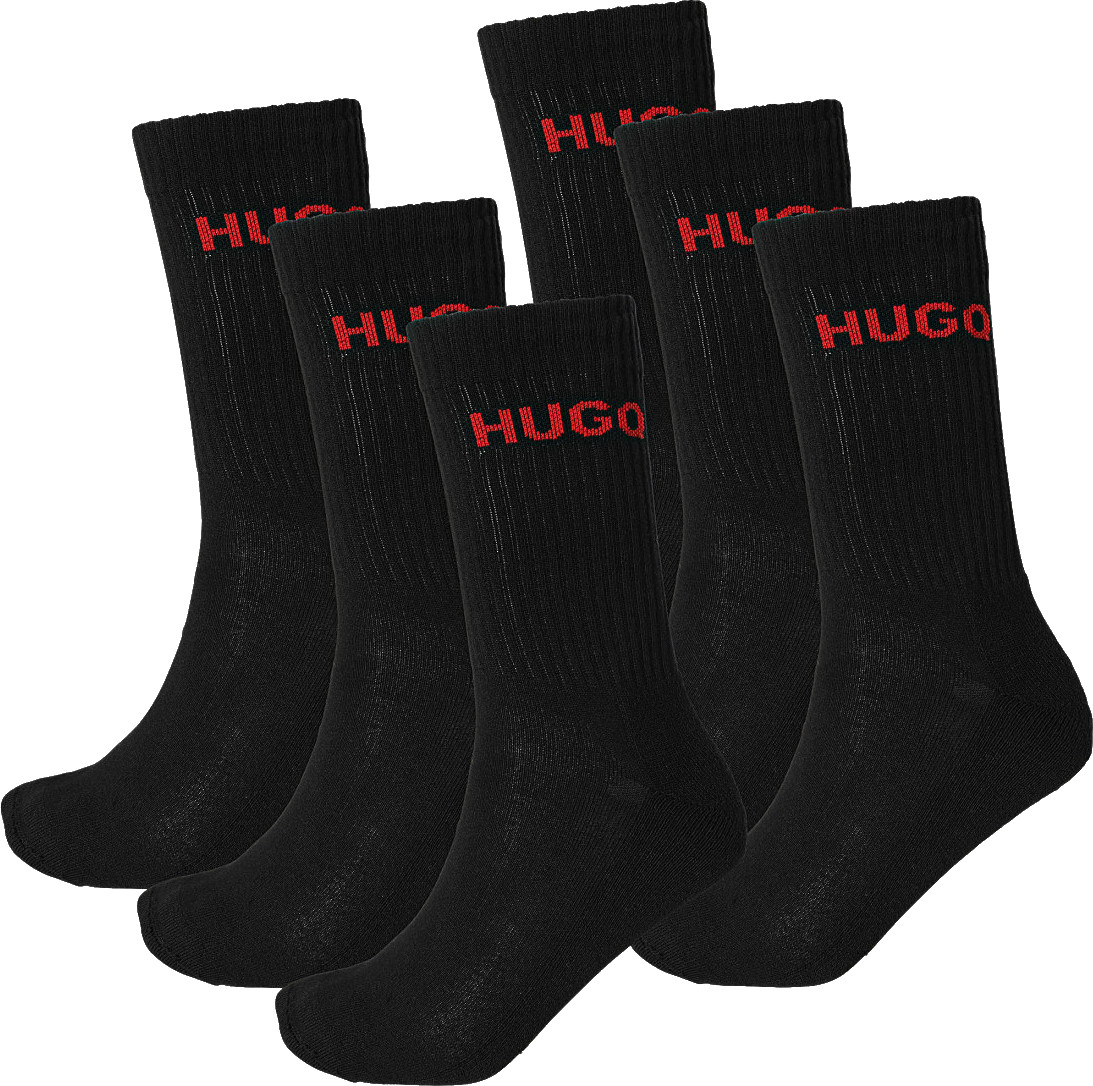 Levně Hugo Boss 6 PACK - pánské ponožky HUGO 50510187-001 39-42