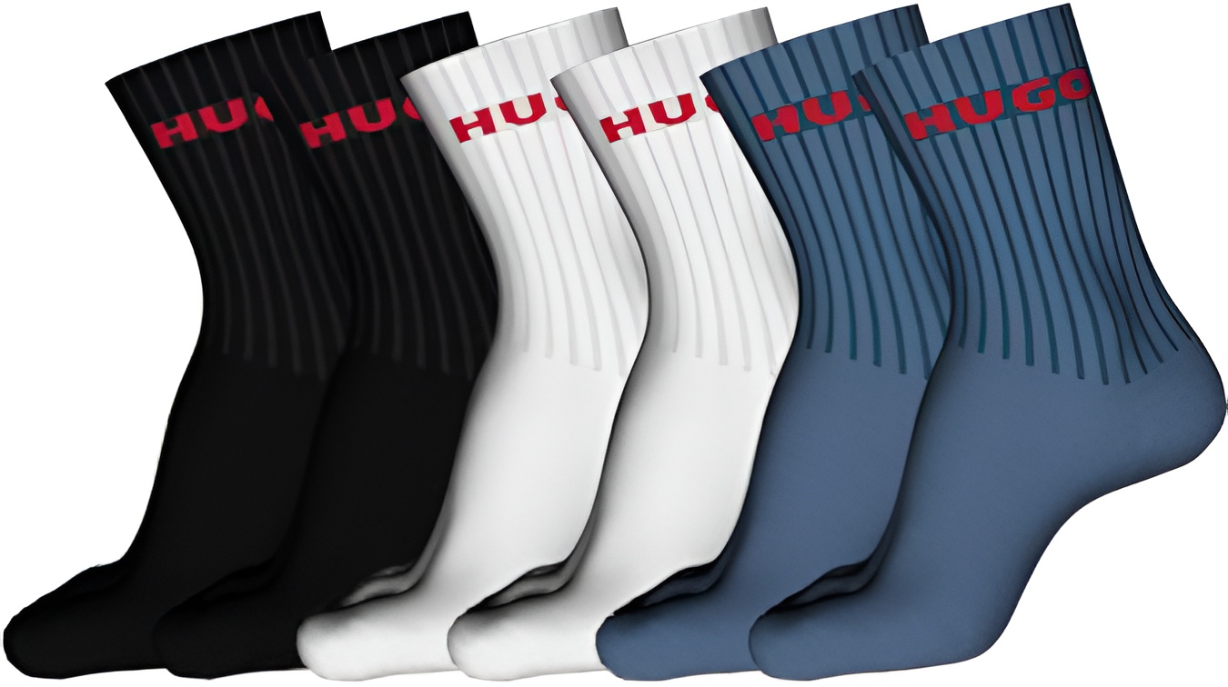 Hugo Boss 6 PACK - pánske ponožky HUGO 50510187-960 43-46