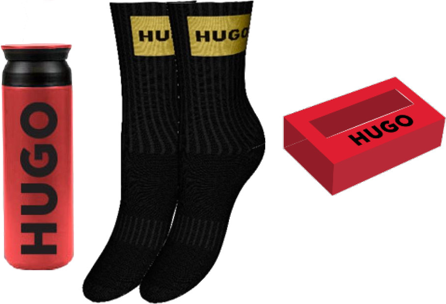 Hugo Boss Dámská dárková sada HUGO - ponožky a termoska 50502097-001 36-42