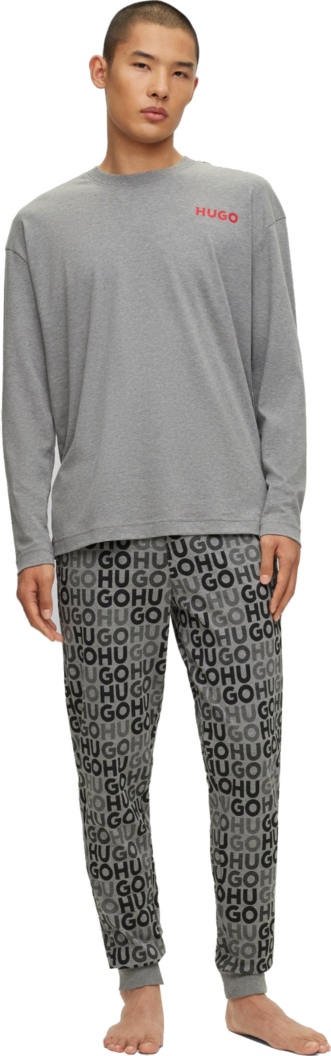 Hugo Boss Pánské pyžamo HUGO Comfort Fit 50501680-060 M