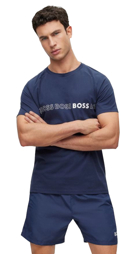 Hugo Boss Pánské triko BOSS Slim Fit 50491696-413 M