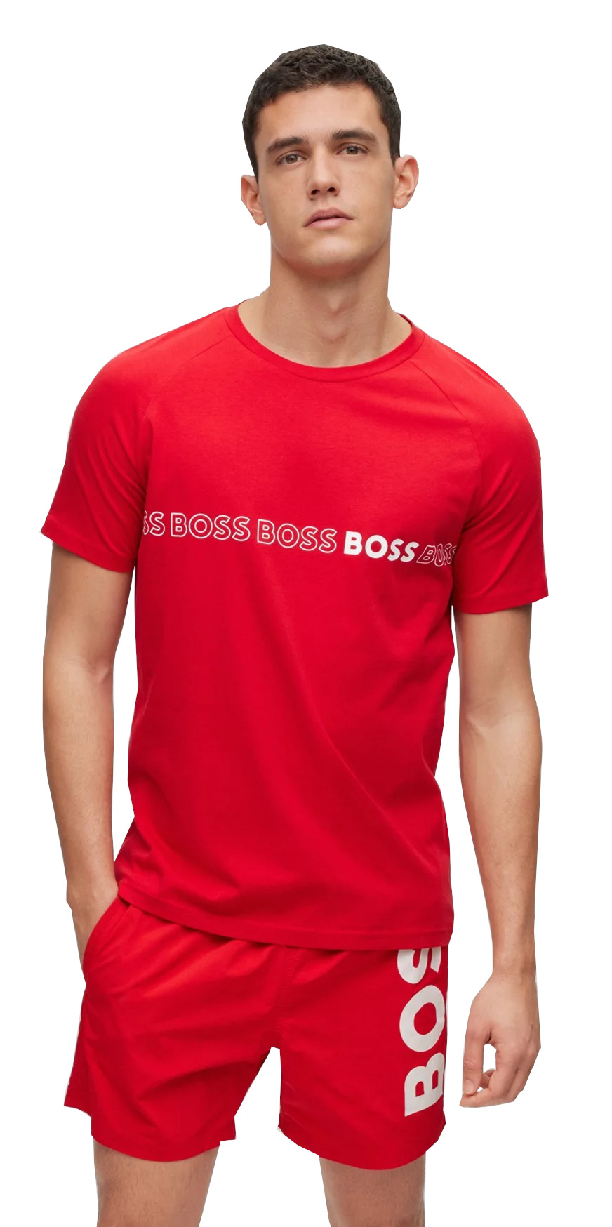 Levně Hugo Boss Pánské triko BOSS Slim Fit 50491696-629 XL