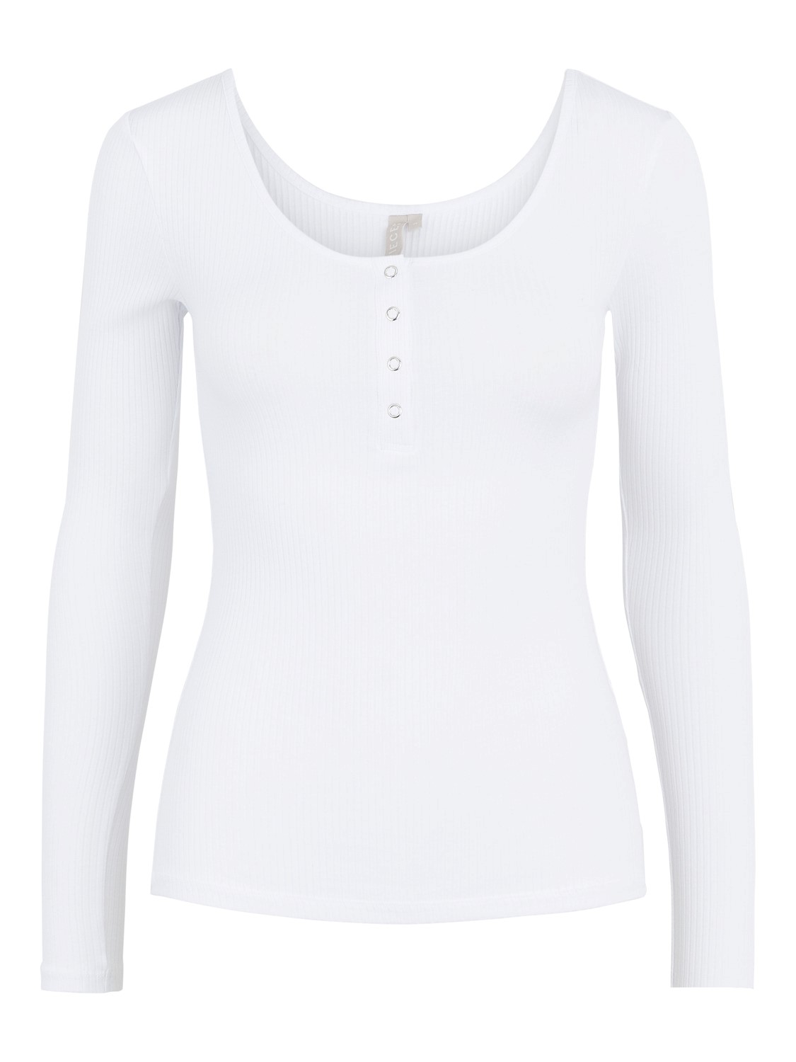 Pieces Dámske tričko PCKITTE Slim Fit 17101437 Bright White M