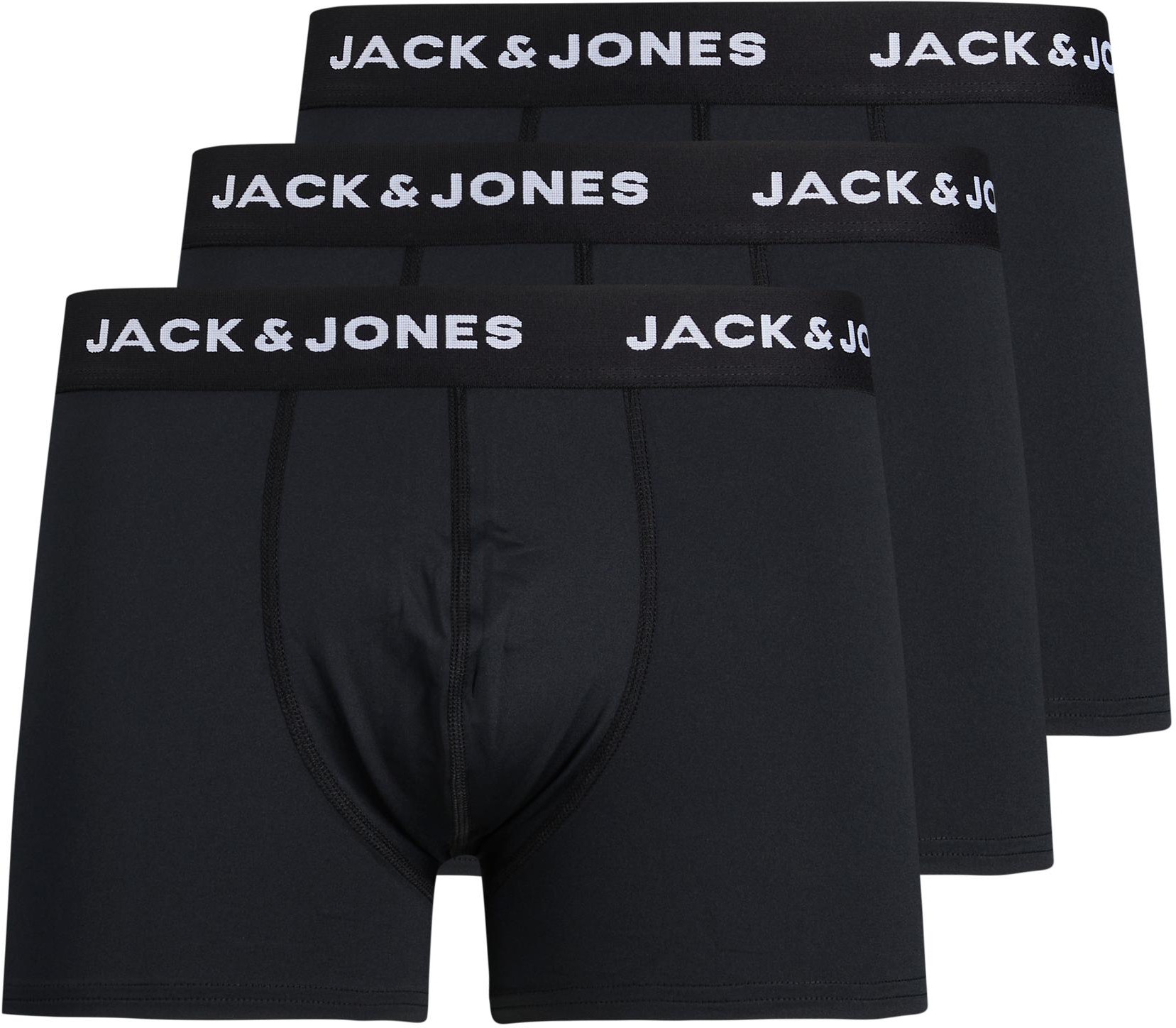 Jack&Jones 3 PACK - pánske boxerky JACBASE 12204876 Black XXL + 2 mesiace na vrátenie tovaru