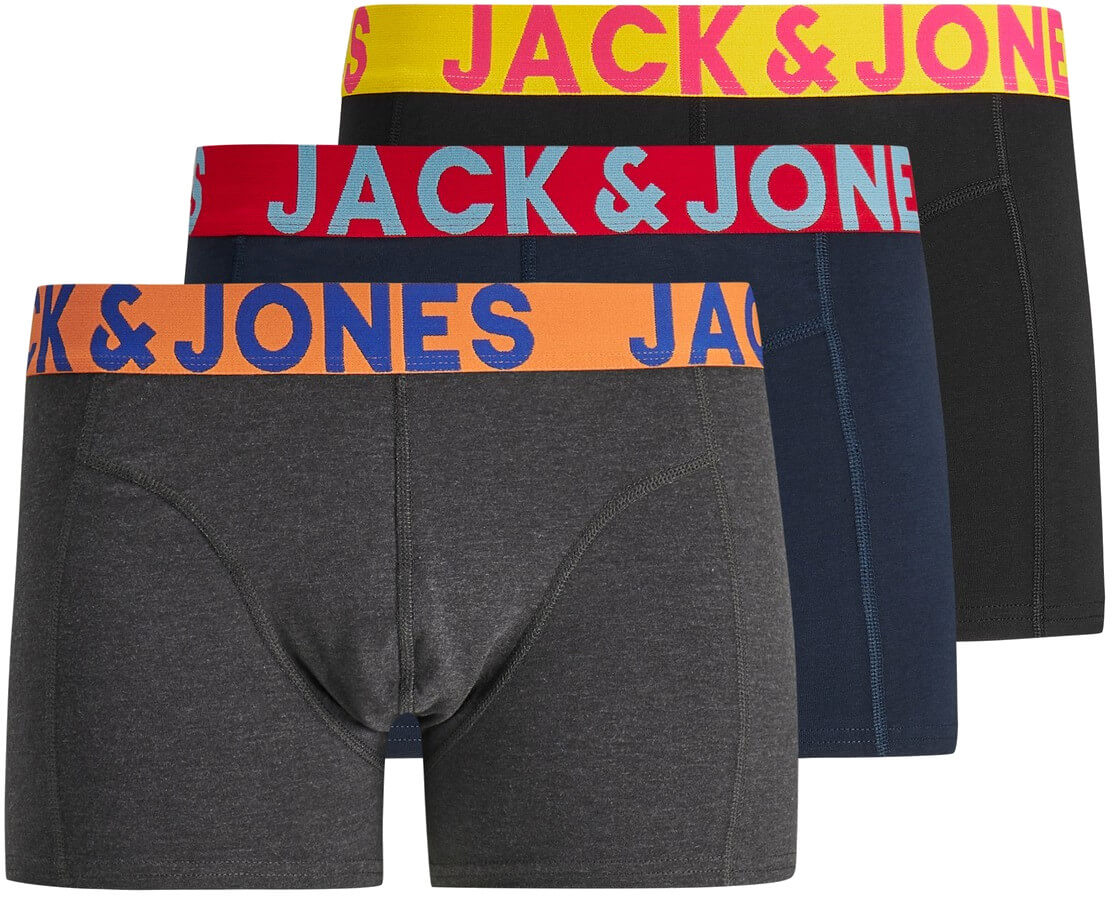 Jack&Jones 3 PACK - pánske boxerky JACCRAZY 12151349 M