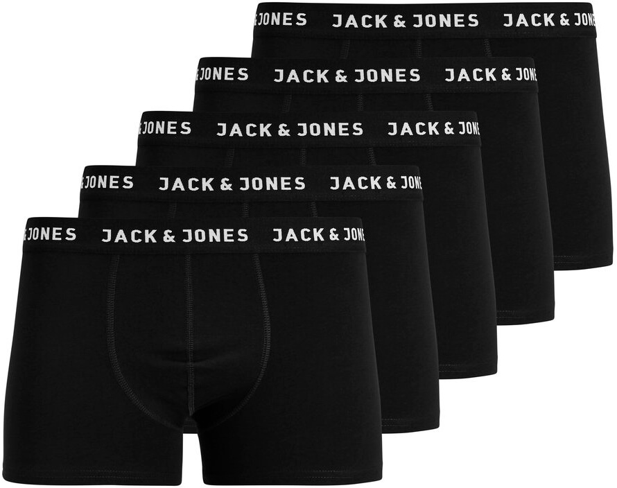 Jack&Jones 5 PACK - pánske boxerky JACHUEY 12142342 Black XXL + 2 mesiace na vrátenie tovaru
