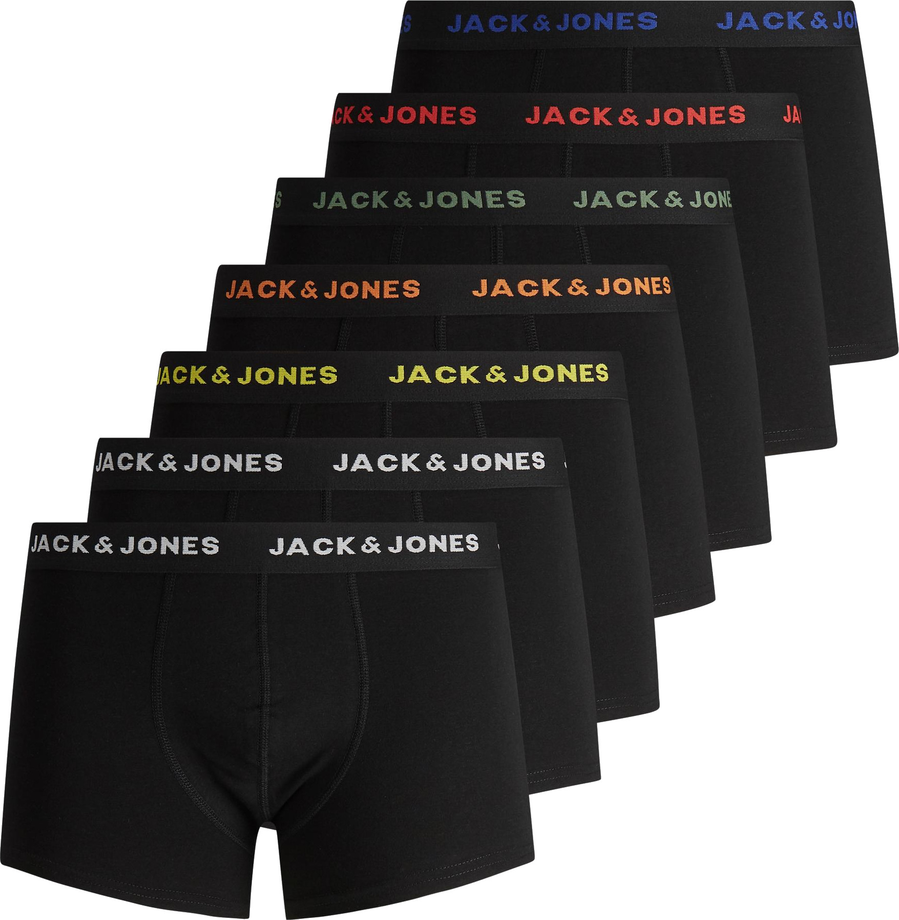 Jack&Jones 7 PACK - pánske boxerky JACBASIC 12165587 Black XXL + 2 mesiace na vrátenie tovaru