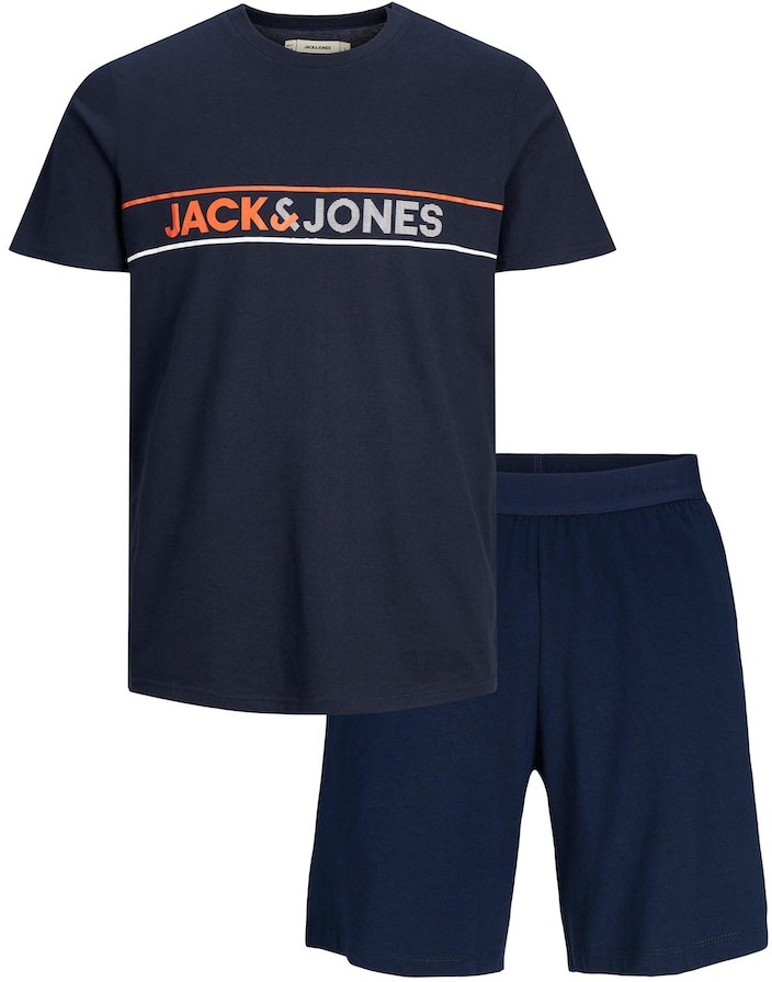 Jack&Jones Pánské pyžamo JACJAXON Standard Fit 12248978 Navy Blazer S
